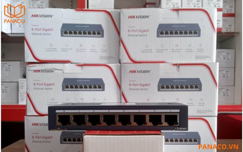 Switch mạng hikvision Gigabit 8 cổng 1000Mbps DS-3E0508-E(B)