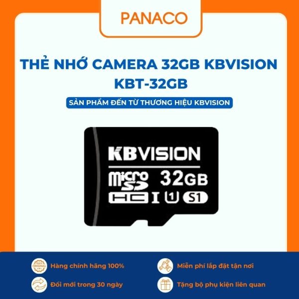 Thẻ nhớ camera 32GB Kbvision KBT-32GB
