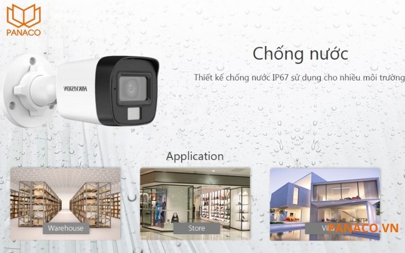 Thiết bị đạt tiêu chuẩn chống nước và bụi IP67