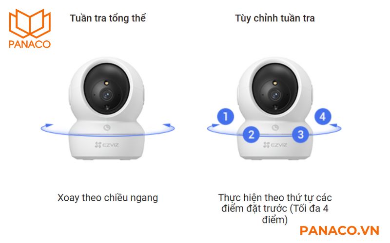 Thiết kế quay quét 360 của camera