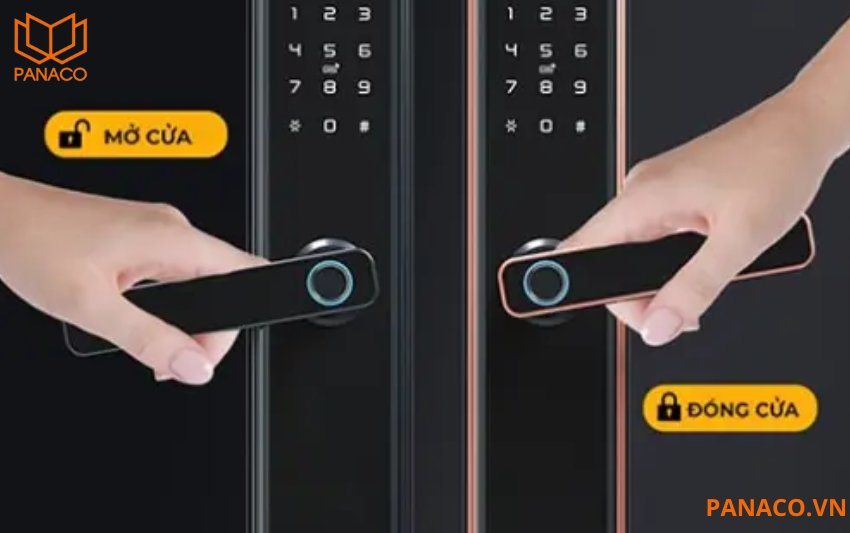 Người dùng có thể dễ dàng điều chỉnh hướng tay nắm theo nhu cầu mà không cần thay đổi kết cấu của cửa