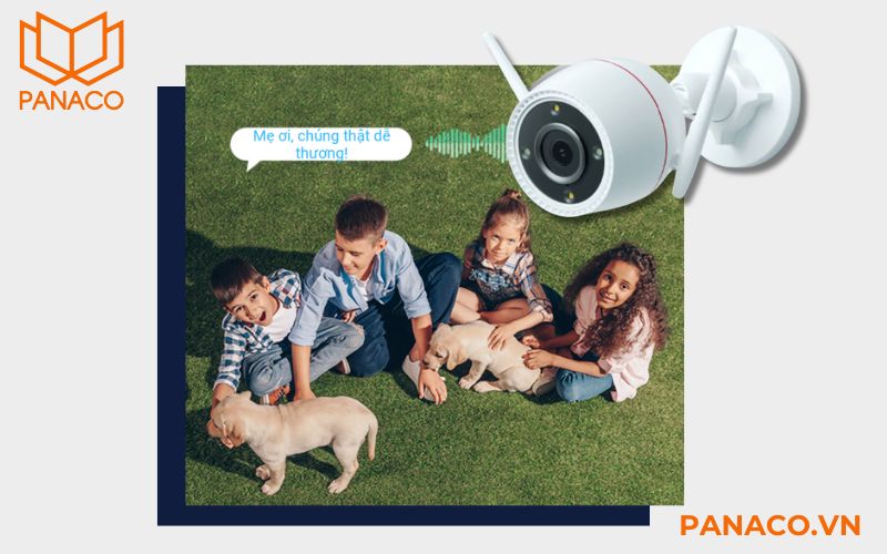 Tính năng giao tiếp 2 chiều của camera Ezviz C3TN 2K