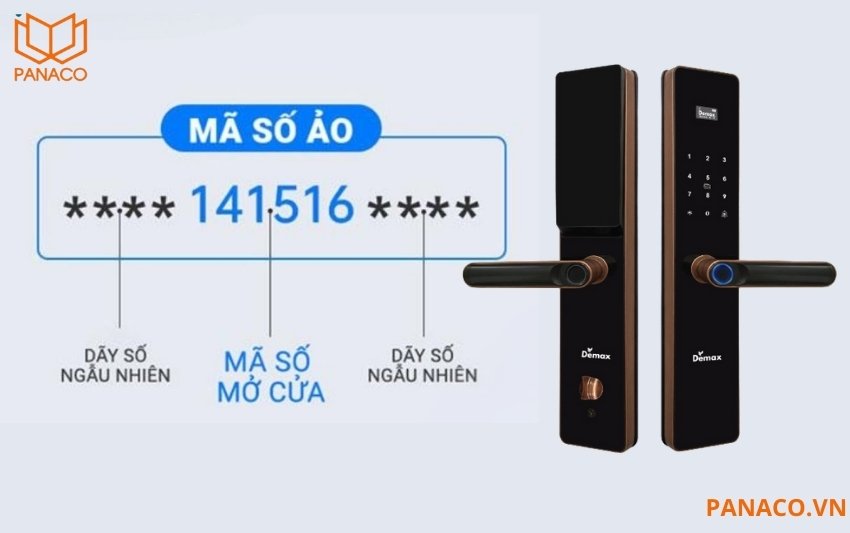 Công nghệ mã số ảo Demax EL- C622 giúp ngăn chặn việc nhìn trộm, cho phép nhập một dãy số ngẫu nhiên trước hoặc sau mật mã chính để đánh lừa kẻ gian