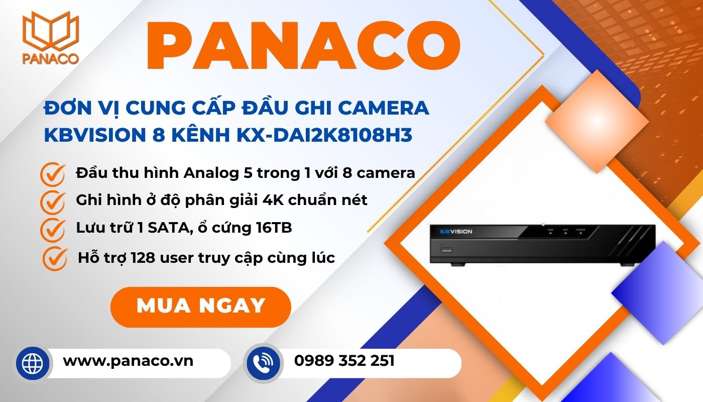 Mua ngay đầu ghi Kbvision 8 kênh Analog KX-DAi2K8108H3 tại PANACO
