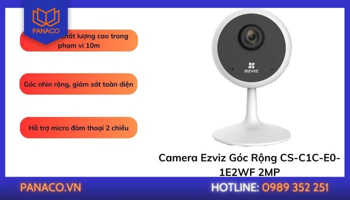 Ưu điểm của camera Ezviz góc rộng CS-C1C-E0-1E2WF