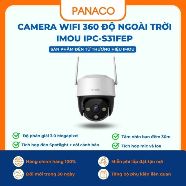 Camera Wifi 360 Độ Ngoài Trời Imou IPC-S31FEP