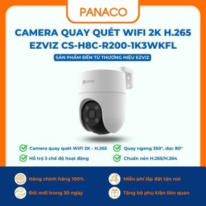 Camera quay quét WiFi 2K H.265 Ezviz CS-H8c-R200-1K3WKFL