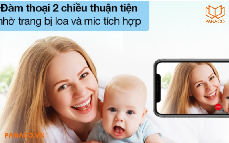 Imou B46LP-white tích hợp mic và loa giao tiếp 2 chiều