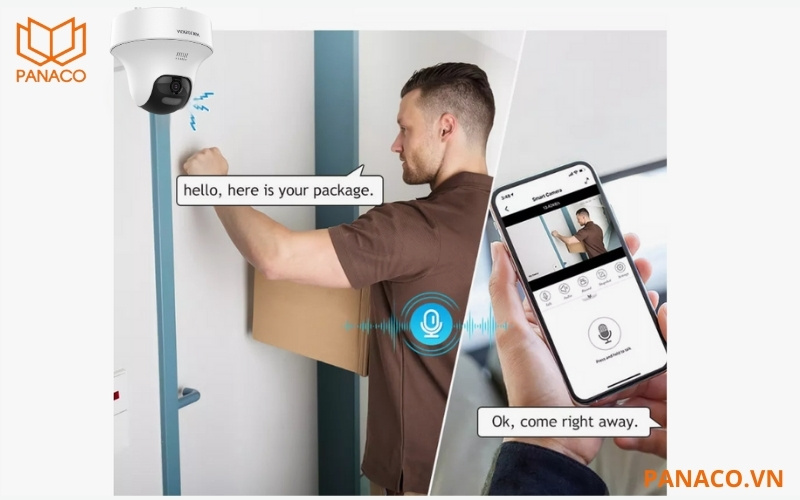 Tính năng đàm thoại 2 chiều trên camera