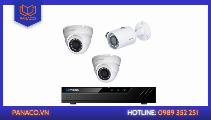 Lắp đặt bộ camera 3 mắt Kbvision