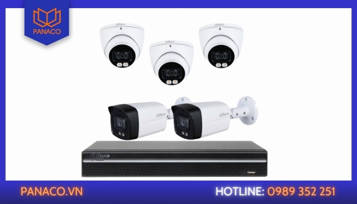 Bộ 5 camera giám sát thương hiệu Dahua
