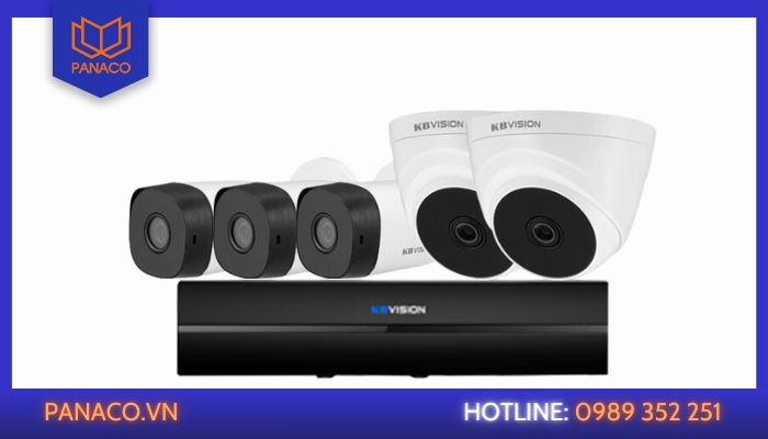 Hệ thống camera IP 5 mắt thương hiệu Kbvision