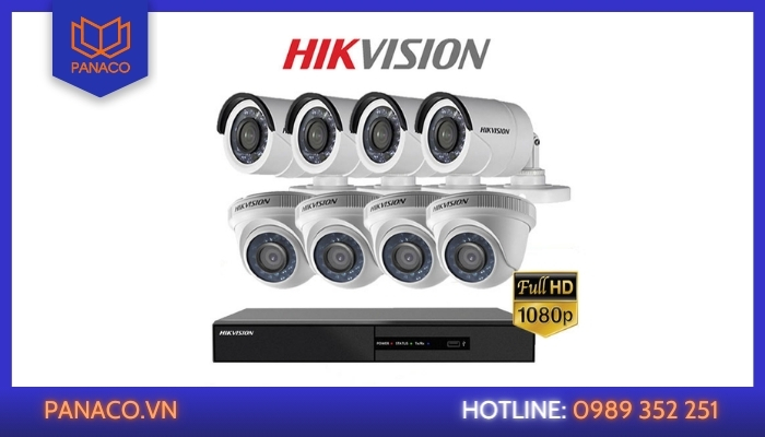 Trọn bộ camera 8 kênh Hikvision