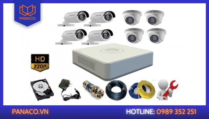 Trọn bộ 8 camera quan sát gồm những gì?