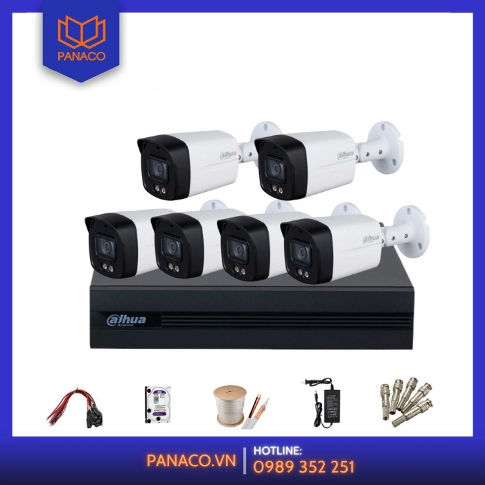 Bộ Camera an ninh Dahua 6 Mắt