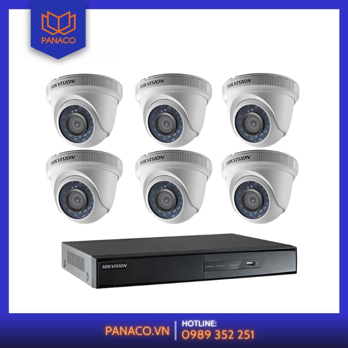 Lắp đặt camera 6 mắt Hikvision
