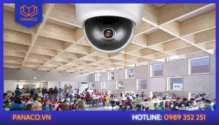 Lắp camera trường học tại căn tin và nhà ăn