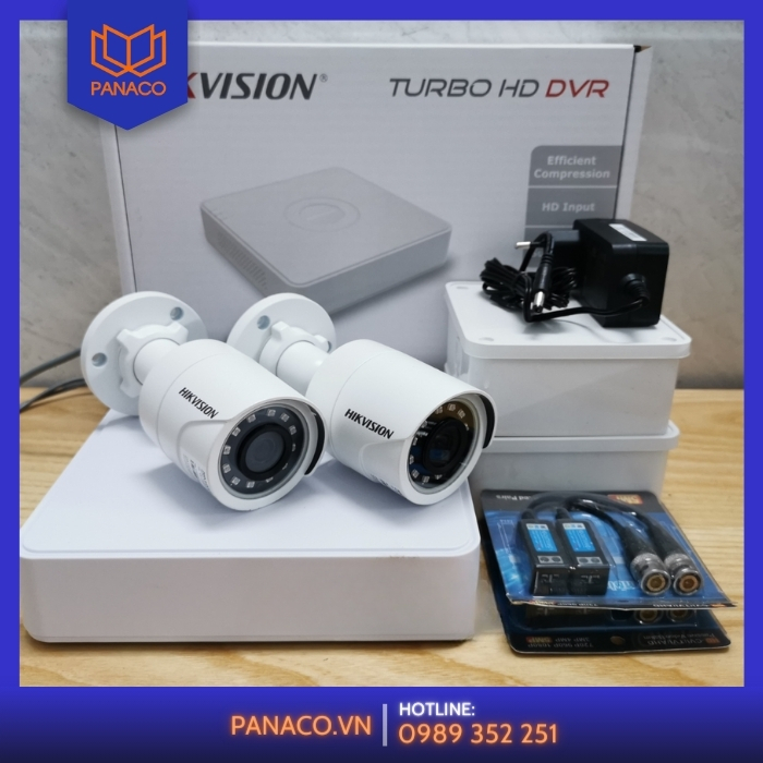 bộ 2 camera quan sát có dây và không dây