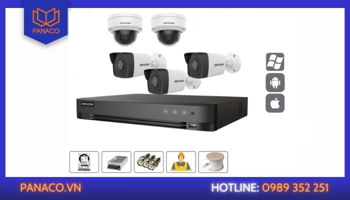 Trọn bộ 5 camera gồm những gì?