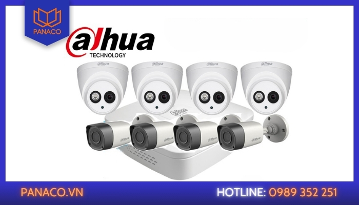 Trọn bộ camera 8 mắt thương hiệu Dahua