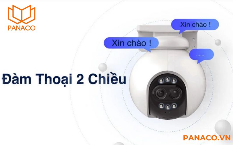 Camera ngoài trời hỗ trợ giao tiếp 2 chiều