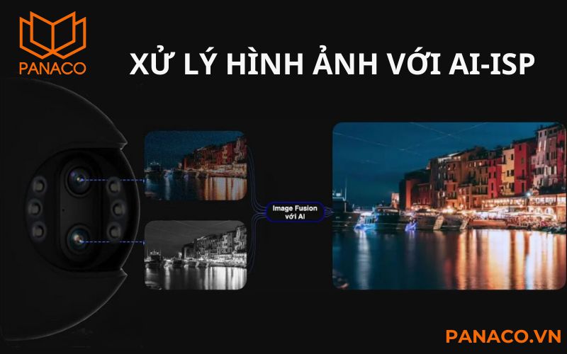 Camera Ezviz H80x 4K xử lý hình ảnh với AI-ISP