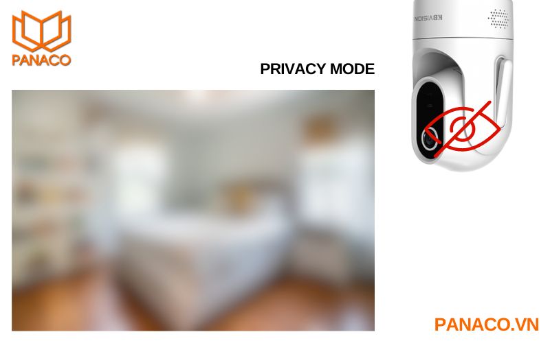 KX-C4W không ghi hình ở những khu vực riêng tư nhờ Privacy mode