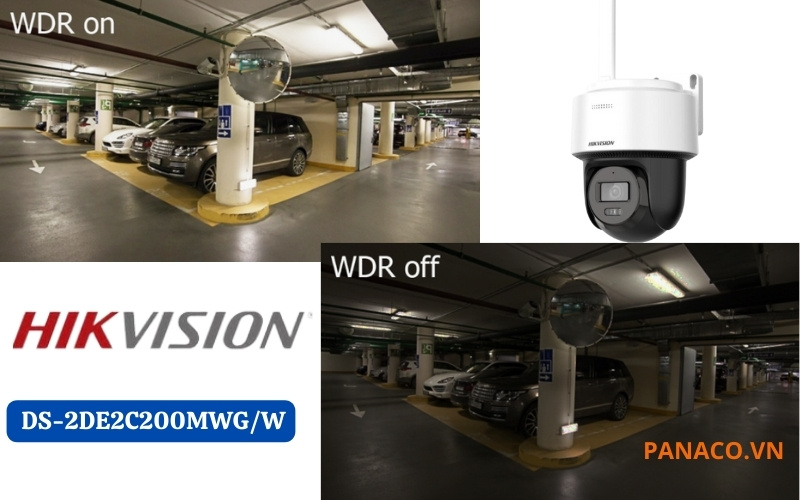 Camera hikvision DS-2DE2C200MWG/W chống ngược sáng