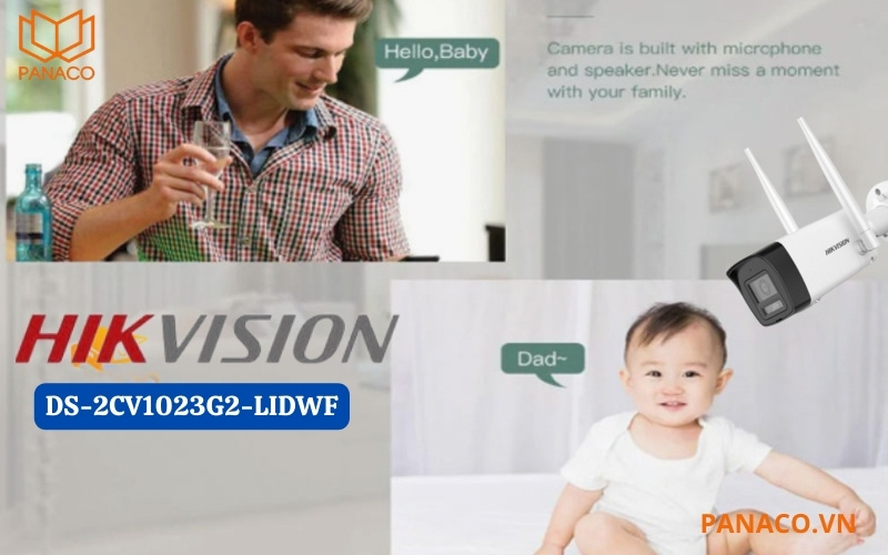 Camera hikvision hỗ trợ đàm thoại 2 chiều