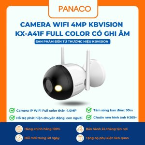 Camera wifi 4MP Kbvision KX-A41F Full Color có ghi âm