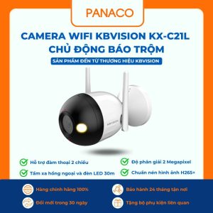 Camera wifi Kbvision KX-C21L chủ động báo trộm