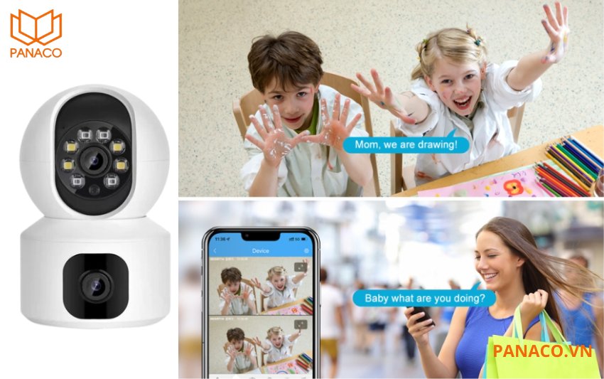 Camera wifi Yoosee PNC201 tích hợp tính năng đàm thoại hai chiều