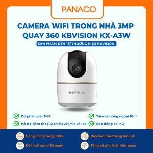 Camera wifi trong nhà 3MP quay 360 Kbvision KX-A3W