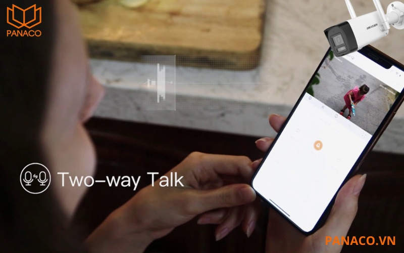 Chức năng đàm thoại 2 chiều trên camera
