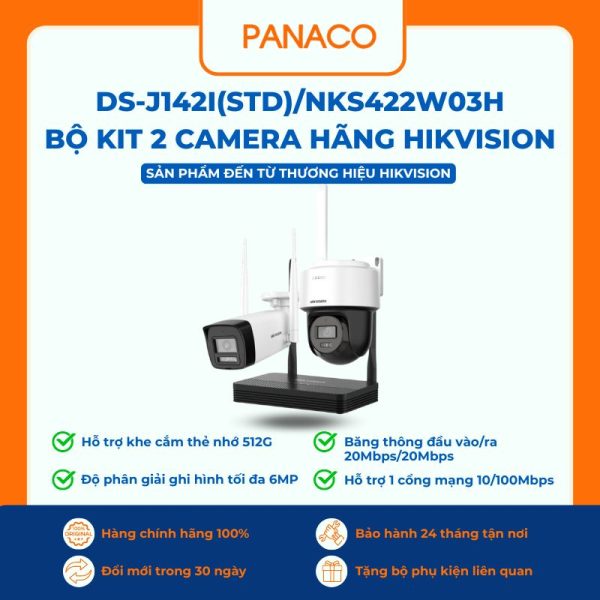 DS-J142I(STD)NKS422W03H bộ KIT 2 camera hãng Hikvision