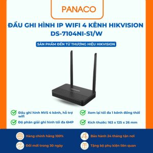 Đầu ghi hình IP wifi 4 kênh Hikvision DS-7104NI-S1W