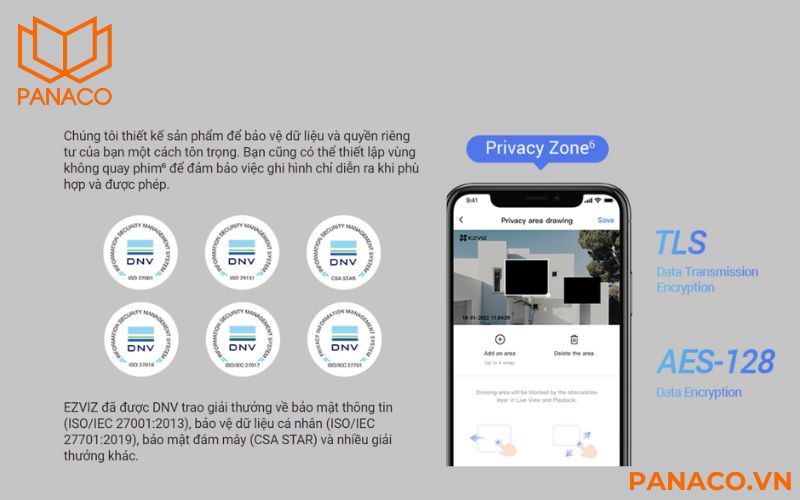  Ezviz H3C CS-H3C-R100-1J5WKFL tôn trọng quyền riêng tư của bạn