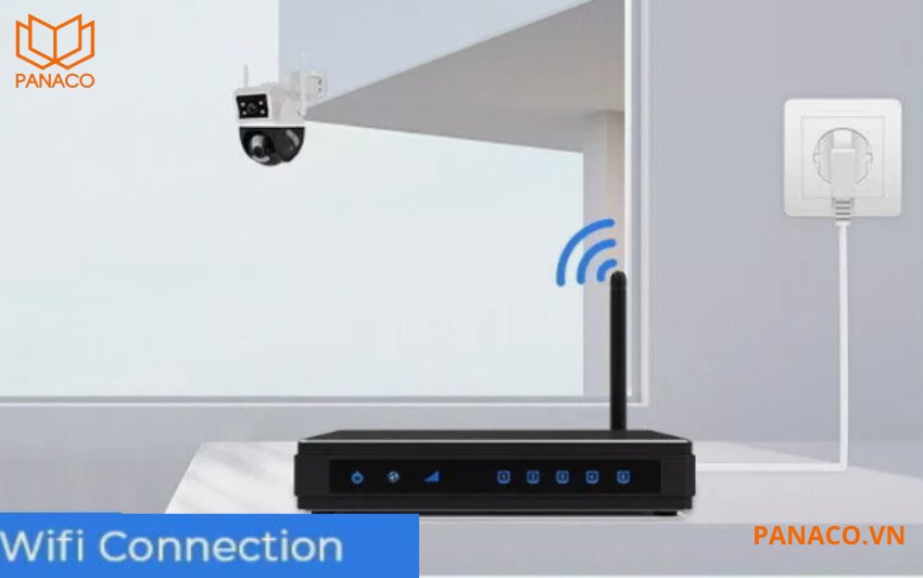 Kết nối linh hoạt qua wifi hoặc cổng mạng LAN RJ45