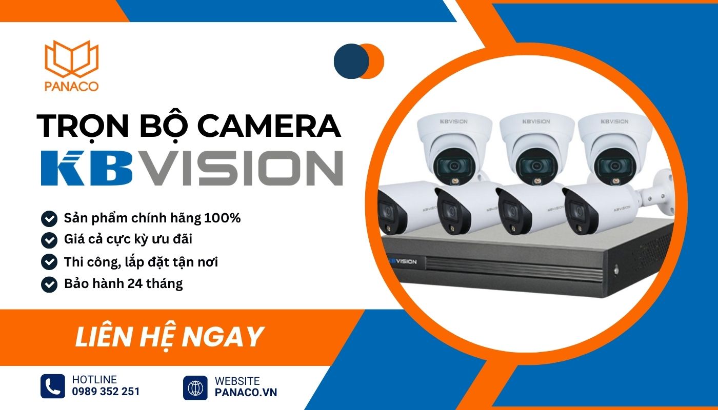 Mua trọn bộ camera Kbvision giá rẻ tại PANACO