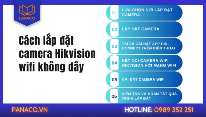 Cách lắp camera không dây wifi Hikvision