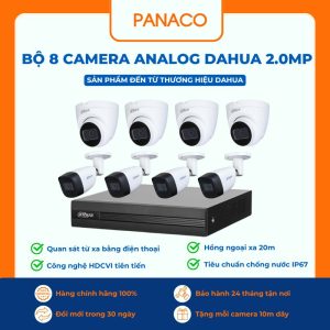 Bộ 8 camera analog dahua 2.0mp