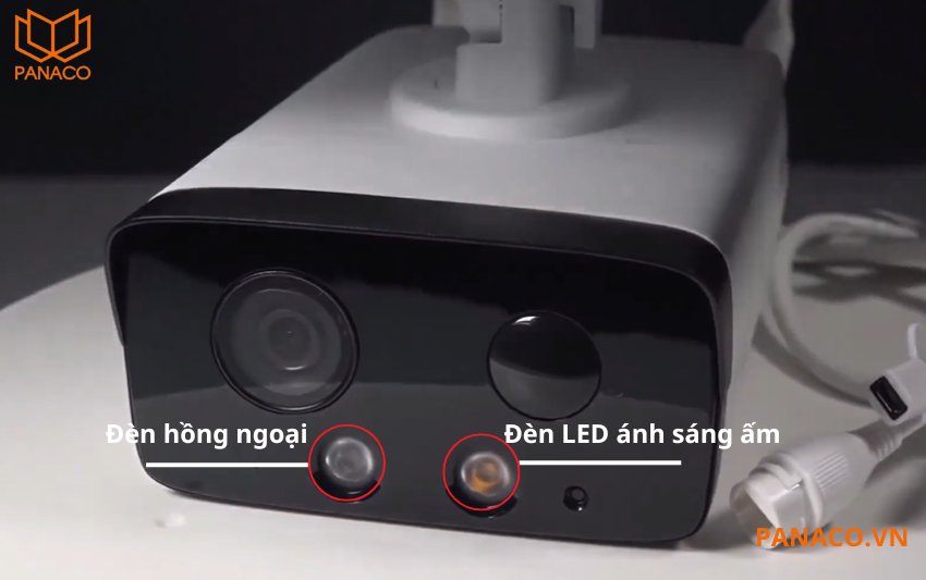 Camera Dahua tích hợp đèn hồng ngoại và đèn LED ánh sáng ấm