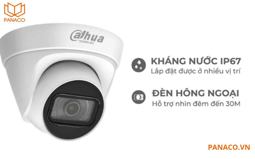 Camera Analog Dahua có khả năng chống nước theo tiêu chuẩn IP67