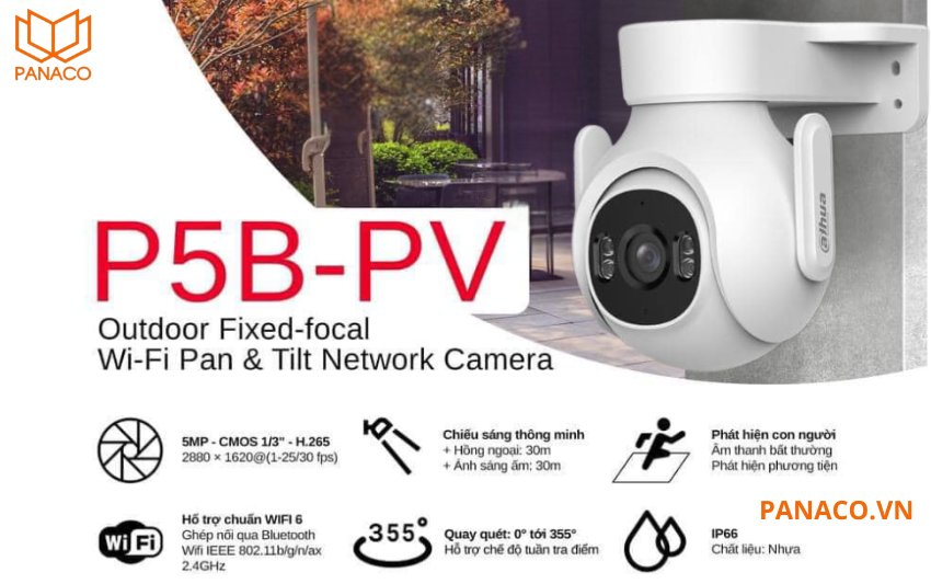 Camera ngoài trời dahua DH-P5B-PV