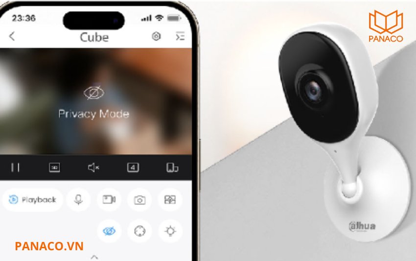 Camera sẽ tạm dừng ghi hình và phát trực tiếp khi bạn cần