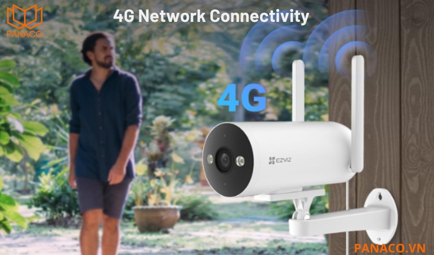 Ezviz H5 4G có khả năng kết nối không dây thông qua SIM 4G