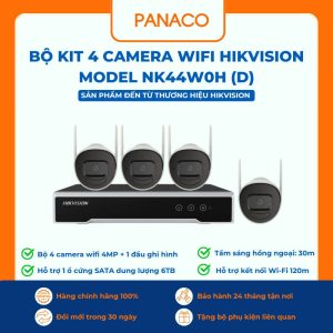 Bộ KIT 4 camera wifi Hikvision 4.0MP model NK44W0H (D)