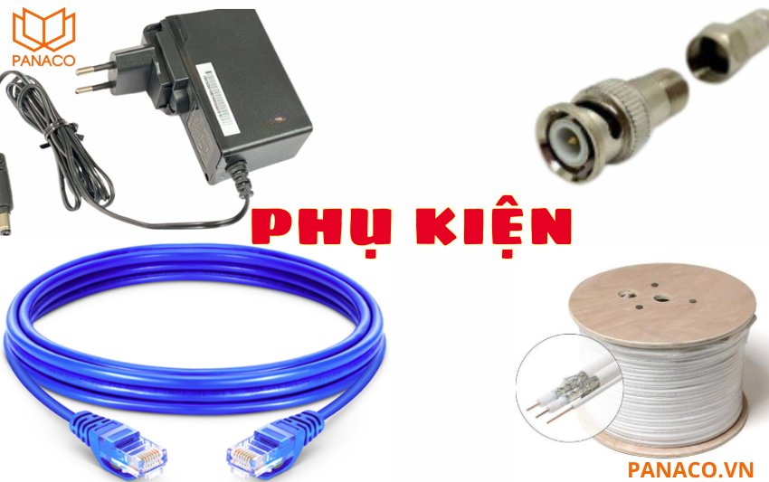 bộ 4 camera dahua bao gồm những phụ kiện gì đi kèm?