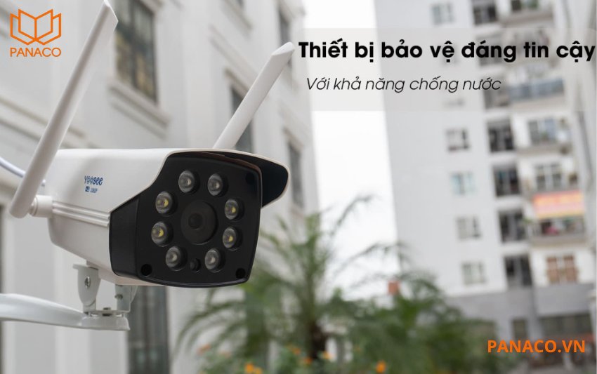 Yoosee PNC302 được thiết kế với vỏ ngoài đạt tiêu chuẩn IP66