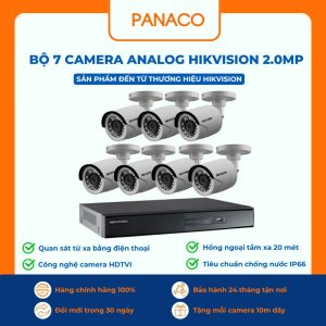 bộ 7 Camera Analog Hikvision 2.0MP